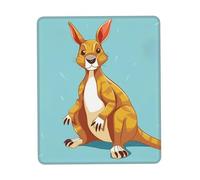 Square Mouse Pad Funny Cartoon Kangaroo Zoo Mouse Mat with Non-Slip Rubber Base Custom Computer Mouse Pads for Wireless Mouses Laptop Office Desk Accessories Gaming Mousepad 7.9 x 9.5 in