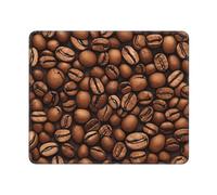 Square Mouse Pad Funny Roasted Coffee Beans Mouse Mat with Non-Slip Rubber Base 10" x 12" Custom Computer Mouse Pads for Wireless Mouses Laptop Office Desk Accessories Gaming Mousepad