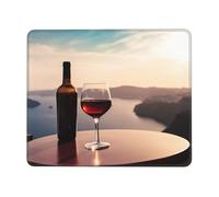 Square Mouse Pad Greek Wine Mouse Mat with Rubber Base Computer Mouse Pads for Wireless Mouse Non-Slip Mousepad for Laptop Office Desk Accessories Gaming Mousepad 7.9 x 9.5 in