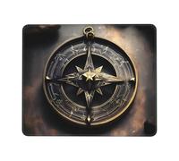 Square Mouse Pad Magical Design Norse Runes Compass Mouse Mat with Rubber Base Computer Mouse Pads for Wireless Mouse Non-Slip Mousepad for Laptop Office Desk Accessories Gaming Mousepad 7.9 x 9.5 in