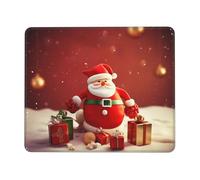 Square Mouse Pad Merry Christmas Mouse Mat with Rubber Base Computer Mouse Pads for Wireless Mouse Non-Slip Mousepad for Laptop Office Desk Accessories Gaming Mousepad 10 x 12 inch