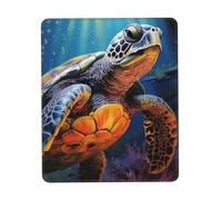 Square Mouse Pad Painted sea Turtle Mouse Mat with Non-Slip Rubber Base Custom Computer Mouse Pads for Wireless Mouses Laptop Office Desk Accessories Gaming Mousepad 10 x 12 inch
