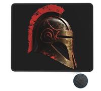 Square Mouse Pad Spartan Warrior Helmet Custom Mouse Mat Non-Slip Rubber Base 10 x 12 inch Computer Mouse Pads for Wireless Mouse Laptop Office Desk Accessories Mousepad