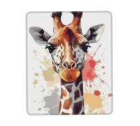 Square Mouse Pad Stylish Animal Watercolor Giraffe Mouse Mat with Non-Slip Rubber Base Custom Computer Mouse Pads for Wireless Mouses Laptop Office Desk Accessories Gaming Mousepad 10 x 12 inch