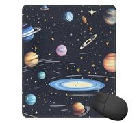Square Mouse Pad The Solar Family Mouse Mat with Rubber Base 10 x 12 inch Computer Mouse Pads for Wireless Mouse Non-Slip Mousepad for Laptop Office Desk Accessories Gaming Mousepad