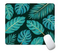 Square Mouse Pad Tropical Plants 2, Personalized Premium-Textured Custom Mouse Mat Design, Washable Mousepad Cloth, Non-Slip Rubber Base Computer Mouse Pads for Wireless Mouse