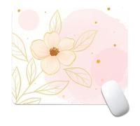 Square Mouse Pad Watercolor Phnom Penh Flowers, Personalized Premium-Textured Custom Mouse Mat Design, Washable Mousepad Cloth, Non-Slip Rubber Base Computer Mouse Pads for Wireless Mouse