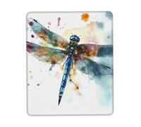 Square Mouse Pad Watercolour Dragonfly Mouse Mat with Non-Slip Rubber Base Custom Computer Mouse Pads for Wireless Mouses Laptop Office Desk Accessories Gaming Mousepad 10 x 12 inch