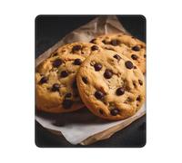 Square Mouse Pad Waterproof Gaming Mousepad with Non-Slip Rubber Base Chocolate Chip Cookies Mouse Mat Computer Mousepad for Laptop Washable Desk Mat for Office Table Home 25x30 cm