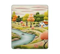 Square Mouse Pad Waterproof Gaming Mousepad with Non-Slip Rubber Base Country lifestyle Mouse Mat Computer Mousepad for Laptop Washable Desk Mat for Office Table Home 25x30 cm