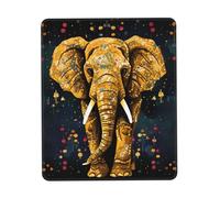 Square Mouse Pad with Non-Slip Rubber Base 7.9 x 9.5 in Mouse Mat with Stitched Edge Abstract Elephant Gaming Mousepad for Wireless Mouse Computer Laptop Home Office Desk Pad