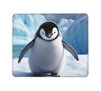 Square Mouse Pad with Non-Slip Rubber Base 7.9 x 9.5 in Mouse Mat with Stitched Edge Cute Penguins Baby Taking Gaming Mousepad for Wireless Mouse Computer Laptop Home Office Desk Pad