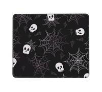 Square Mouse Pad with Non-Slip Rubber Base 7.9 x 9.5 in Mouse Mat with Stitched Edge Halloween Goth Gaming Mousepad for Wireless Mouse Computer Laptop Home Office Desk Pad