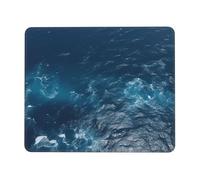 Square Mouse Pad with Non-Slip Rubber Base 7 x 8.6 in Mouse Mat with Stitched Edge Sea seen from The top Gaming Mousepad for Wireless Mouse Computer Laptop Home Office Desk Pad
