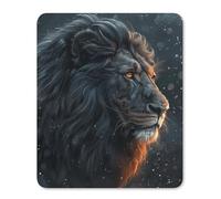 Square Mouse Pad with Non-Slip Rubber Base Beautiful Lion Pictures Mouse Mat with Stitched Edge Gaming Mousepad for Wireless Mouse Computer Laptop Home Office Desk Pad 25 * 30cm