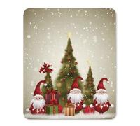 Square Mouse Pad with Non-Slip Rubber Base Merry Christmas Mouse Mat with Stitched Edge Gaming Mousepad for Wireless Mouse Computer Laptop Home Office Desk Pad 25 * 30cm
