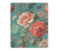 Square Mouse Pad with Non-Slip Rubber Base Pastoral Scenery Pattern Mouse Mat with Stitched Edge Gaming Mousepad for Wireless Mouse Computer Laptop Home Office Desk Pad 18 * 22cm