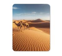 Square Mouse Pad with Non-Slip Rubber Base Sand Dunes in The Sahara Desert Mouse Mat with Stitched Edge Gaming Mousepad for Wireless Mouse Computer Laptop Home Office Desk Pad 20 * 25cm