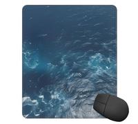 Square Mouse Pad with Non-Slip Rubber Base Sea seen from The top Mouse Mat with Stitched Edge 10" x 12" Gaming Mousepad for Wireless Mouse Computer Laptop Home Office Desk Pad