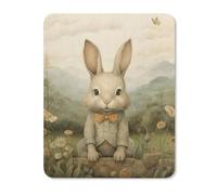 Square Mouse Pad with Non-Slip Rubber Base Sit on The Grass Mouse Mat with Stitched Edge Gaming Mousepad for Wireless Mouse Computer Laptop Home Office Desk Pad 20 * 25cm