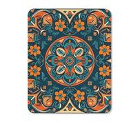 Square Mouse Pad with Non-Slip Rubber Base Traditional Craft Patterns Mouse Mat with Stitched Edge Gaming Mousepad for Wireless Mouse Computer Laptop Home Office Desk Pad 20 * 25cm