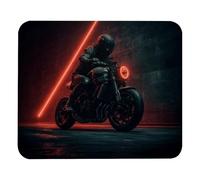 Square Mouse Pad with Stitched Edge, Motorcycle Cool Theme (2) Computer Mouse Pad with Non-Slip Rubber Base, Mouse Pads for Computers Laptop Mouse