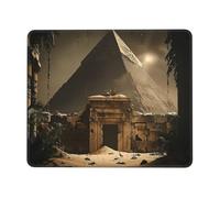 Square Mouse Pad with Stitched Edges - 10 x 12 inch Small Mousepad for Wireless Mouse, The Pyramid of the Lost World Mouse Pads for Laptop, Gaming, Office & Home Decor