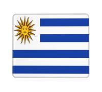 Square Mouse Pad with Stitched Edges - 7.9 x 9.5 in Small Mousepad for Wireless Mouse, Flag of Uruguay Mouse Pads for Laptop, Gaming, Office & Home Decor