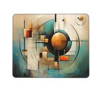 Square Mouse Pad with Stitched Edges - 7 x 8.6 in Small Mousepad for Wireless Mouse, 3mm Thick Rubber Base Non-Slip Desk Mat, Celestial harmony Mouse Pads for Laptop, Gaming, Office & Home Decor