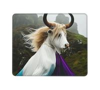 Square Mouse Pad with Stitched Edges - 8.3 x 10.3 in Small Mousepad for Wireless Mouse, Hybrid animals Mouse Pads for Laptop, Gaming, Office & Home Decor