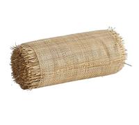 Square Natural Rattan Open Mesh Cane Webbing Roll, Pre-Woven Cane Net Weave Wicker Rattan Webbing Sheets, Handmade Pole Wrap Rattan Fabric for Furniture Caning Projects Dresser Cabinet Chair Seat (Si