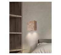 Square Natural Stone LED Wall Lighting Sconce for Bedroom Bedsdie Stairs Aisle Corridor Atmosphere Lamp