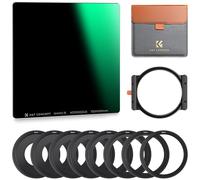 Square ND1000 Filter with Holder kit, K&F CONCEPT 100mm 10-Stop ND Filters HD Multi-Coating Glass Waterproof Neutral Density Filter 100X100mm with 8* Adapter Ring