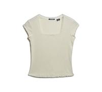 Square neck women's T-shirt Superdry Athletic Essentials Blanc 2XS