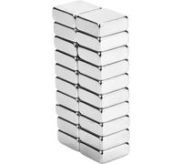 Square Neodymium Magnets, Heavy Duty Rare Earth Materials, Multipurpose Magnet for Office Crafts Science Tools Storage - 20Pcs