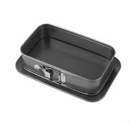 Square Non Cake Pan with Quick Release Mechanism Suitable for Baking Bread Puddings and Custard Cakes (S)