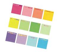 Square Notepads 360 Sheets Fluorescent Adhesive Note Assorted Color Note Paper Reminder on Journal Planner Fridge Identity Adhesive Notepads