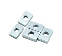 Square Nut 10 Pcs M3-M10 Rectangular Thin Nuts Carbon Steel Multiple Sizes For Aluminum Profile(M5x17x12x3mm)