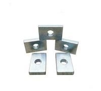 Square Nut 100pcs GB39 M3-M6 Carbon Steel Countersunk Square and Rectangular Nuts for Aluminum Profile(M6x11x8x4)