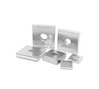 Square Nut,Stainless Steel Nuts, 10 Pcs M3 M4 M5 M6 M8 Zinc-Plated Carbon Aluminum Profile Accessory(M6-20x10x3mm)