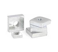 Square Nut,Stainless Steel Nuts, Carbon Zinc Plated M2 M3 M4 M5 M6 M8 Multiple Sizes Pack of 20(M5x12x12x2mm)