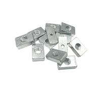 Square Nuts, M3 M4 M5 M6 M8 M10 Thin Carbon Steel Countersunk Nut 10PCS(M5x17x12x3mm)