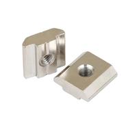 Square Nuts, T Blocks T-Track Sliding Hammer Nut M3 M4 M5 M6 M8 5/10/20pcs(Nickel,45 M4)