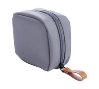 Square Nylon Cosmetic Bag, Casual Waterproof Toiletry Bag, Travel Wash Pouch Lipstick Cosmetic Cases for Women Men(Grey)