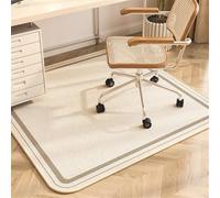 Square Office Chair Mat for Carpeted & Hardwood Floors Non-Slip Gaming Desk Protector Multi-Purpose Rolling Chair Mat Round Edge 55"x55" (140x140cm)