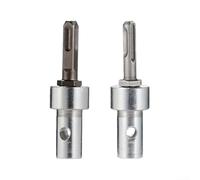 Square or Round Shank Drill Bit Adapter for Electric Hammer, Carbon Steel Converter to Hole Drill with 2 Slots and Pits, Quick Change Coupling for Earth Auger Head(square shank)