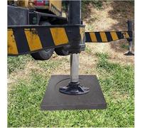 Square Outrigger Pad, Heavy Duty Stabilizing Block, High Density Unbreakable, Stackable with Handle for Crane Wrecker Camper
