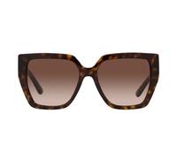 Square Oversized Sunglasses with Metal Logo - female - Dolce & Gabbana - Sunglasses - Brown - 55 MM - Accessories 55 MM