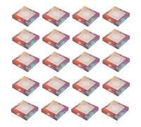 Square Paper Fake Eyelash Packaging Boxes 20 Sets Open Window