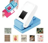 Square Paper Punch,1X0.8inch Rectangular Postage Stamp Punch,Lever Action Craft for Paper Crafting Scrapbooking Handmade for Corner Cutter,DIY Card Making